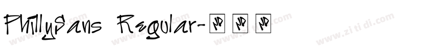PhillySans Regular字体转换